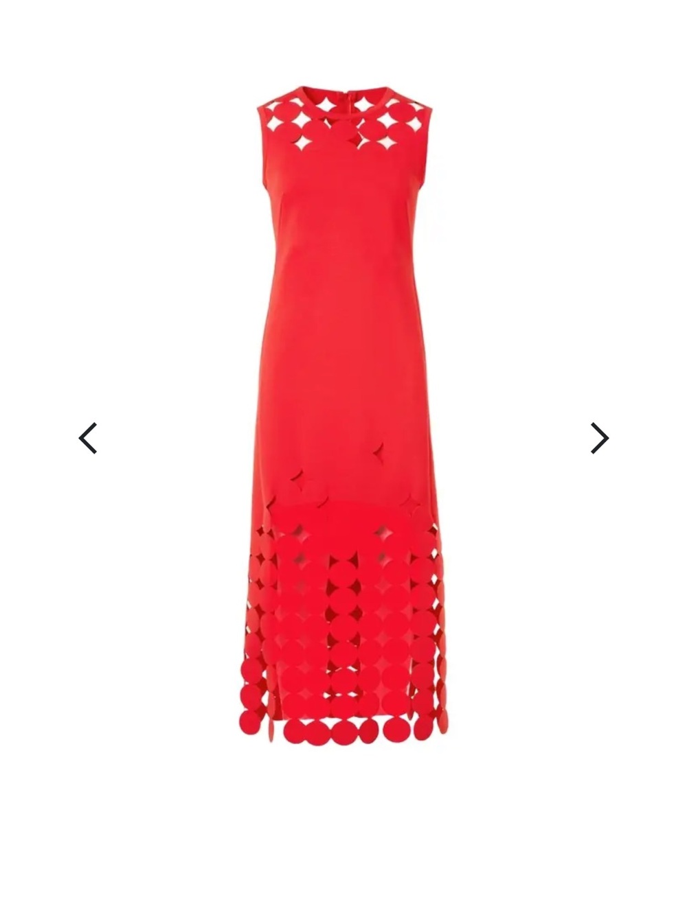 Nwt A-K-R-I-S  Punto  Dot Cutout Sleeveless Shift Dress size 4